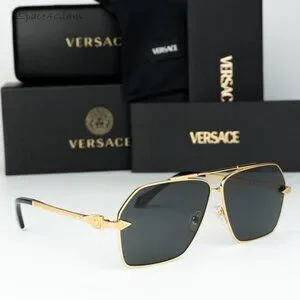 Versace | Accessories | Versace Women Sunglasses Gold Grey  display picture 1
